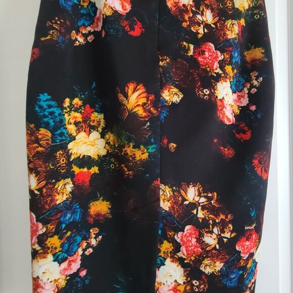 Cynthia Rowley Floral Stretch Skirt sz 0 Pencil skirt - Picture 3 of 5